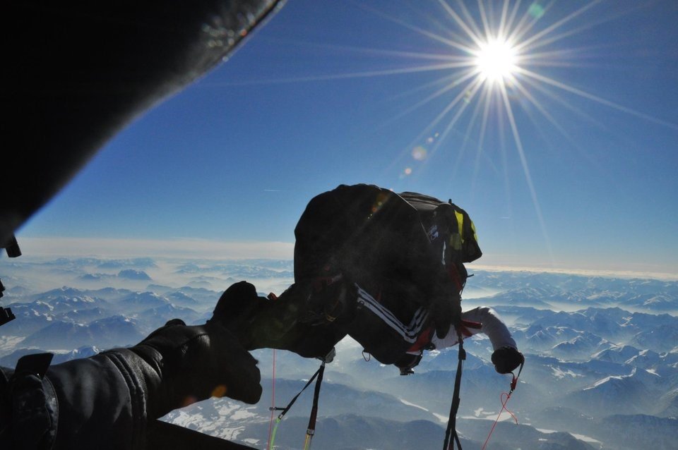 Kilimanjaro trekker with full gear