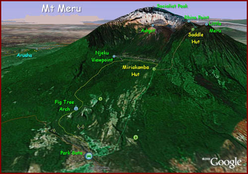 6 Days mount meru hike and Safari