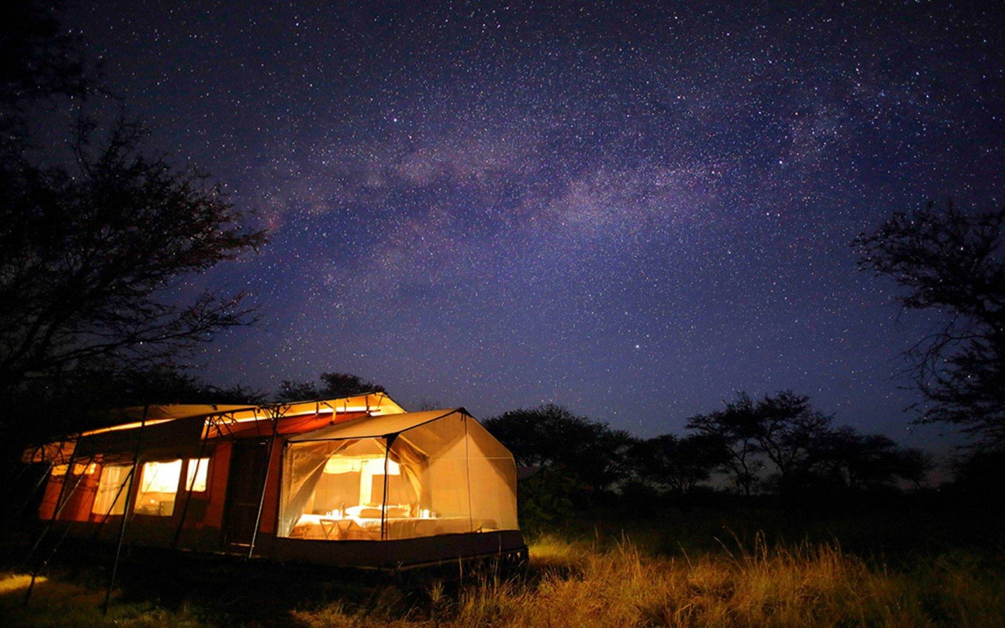 Tented lodge accommodation in Tanzania